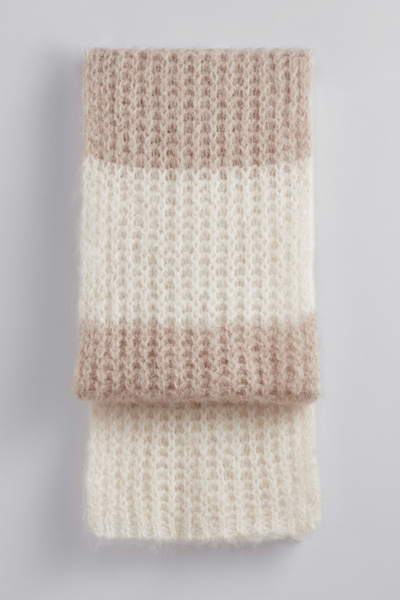Striped Alpaca-Blend Scarf