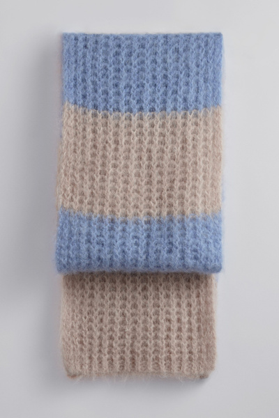 Striped Alpaca-Blend Scarf