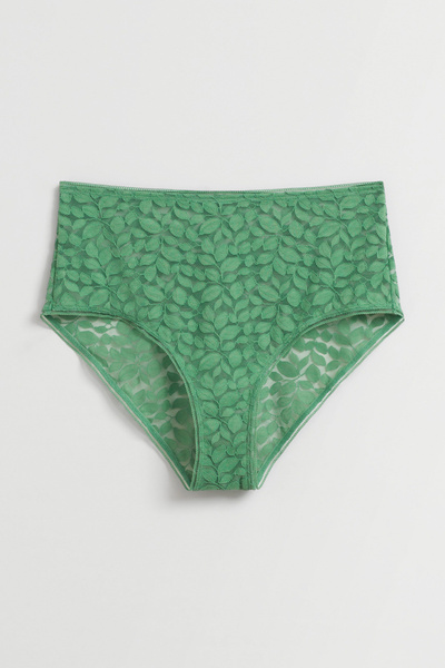 Leaf Lace High Waist Briefs