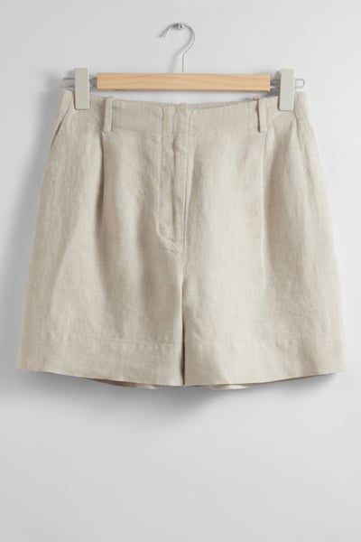 Tailored Linen Shorts