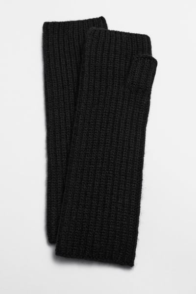 Cashmere-Blend Fingerless Gloves