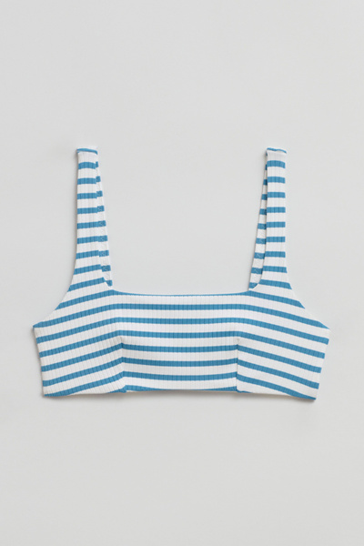 Ribbed Bandeau Bikini Top