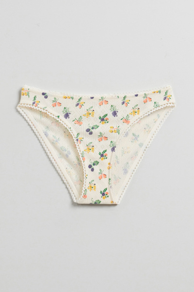 Pointelle-Knit Cotton Briefs