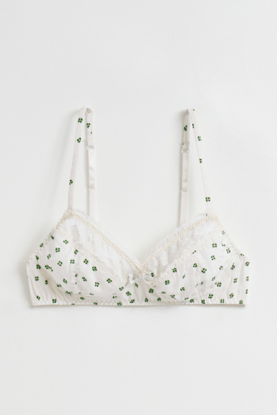 Lace-Trimmed Soft Bra