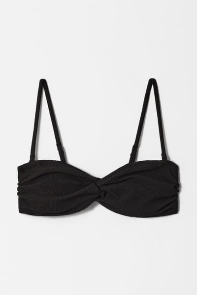 Textured Bandeau Bikini Top