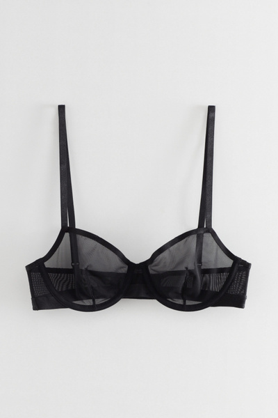 Sheer Mesh Underwire Bra