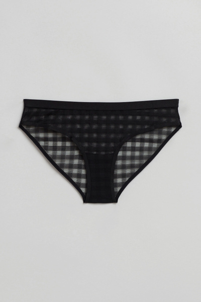 Sheer Checkered Briefs