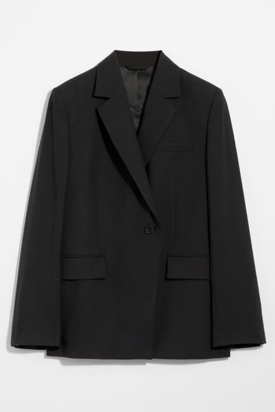 Single-Breasted Wool Blazer