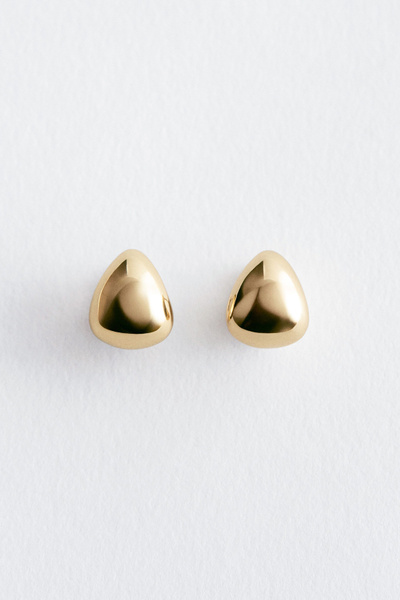 Curved Teardrop Earrings