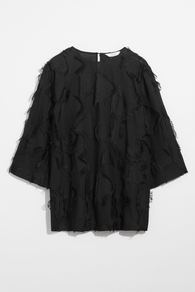 Fringed Mini Tunic Dress