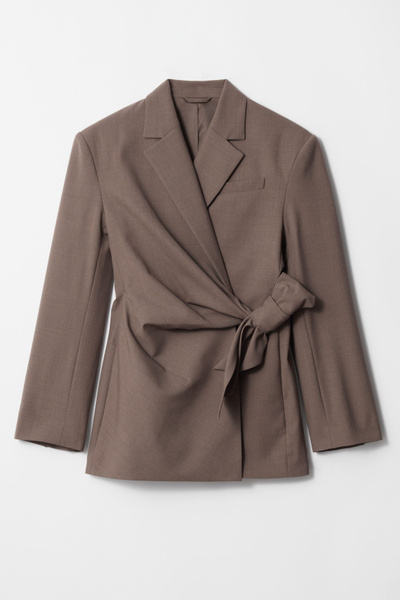 Wool Wrap Blazer