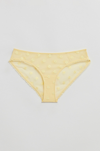 Flower Embroidered Briefs