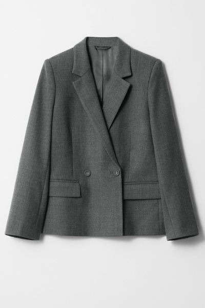 Double-Breasted Wool Blazer