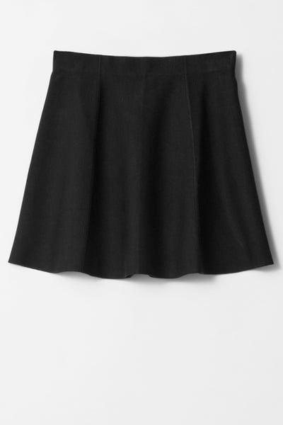 Flared Double-Knit Skirt