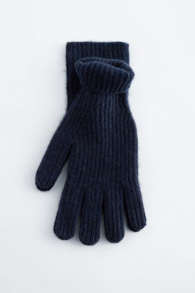 Ribbed Cashmere Gloves