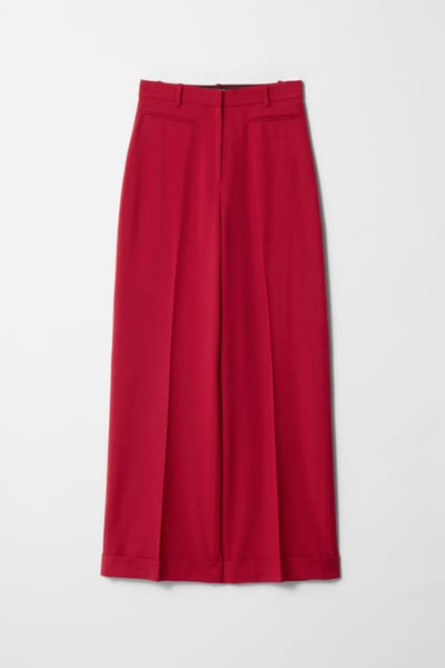 High-Waisted Tailored Trousers