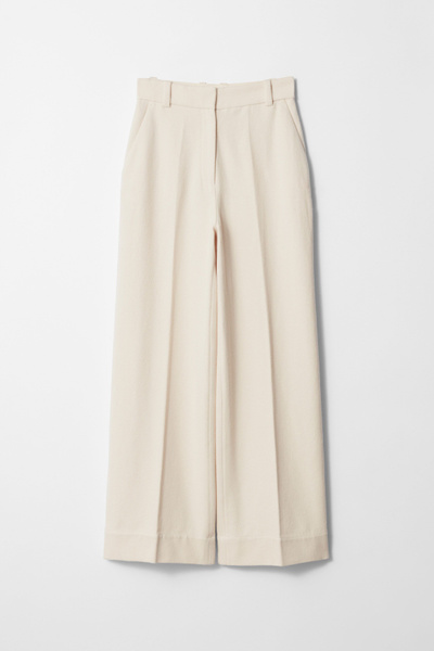 Wide-Leg Tailored Trousers