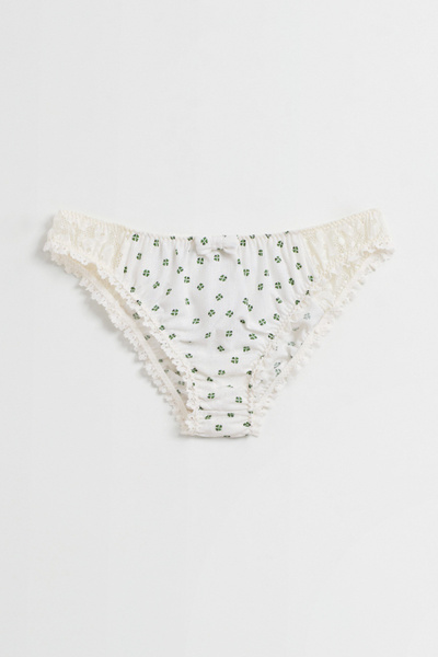 Lace-Trimmed Clover Briefs