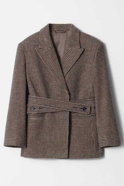 Belted Wool Blazer