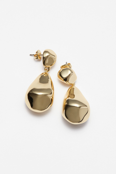 Sculpted Pebbles Drop Earrings