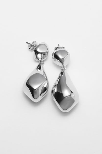 Sculpted Pebbles Drop Earrings