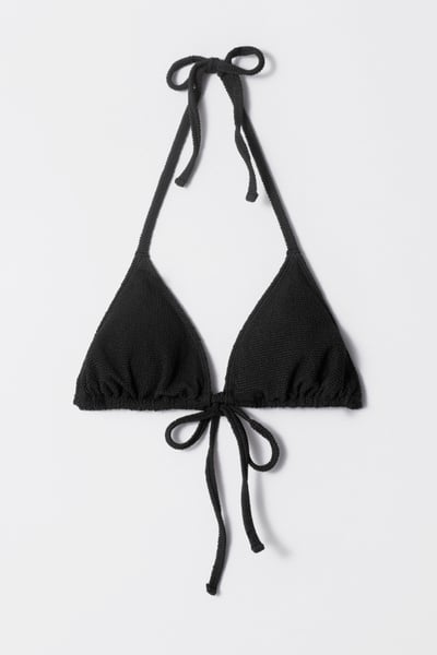 Textured Triangle Bikini Top