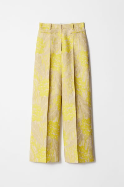 Jacquard Press-Crease Trousers