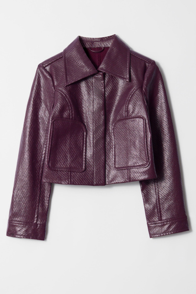 Cropped Patch-Pocket Jacket