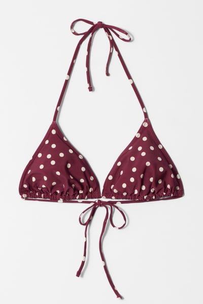 Halterneck Triangle Bikini Top