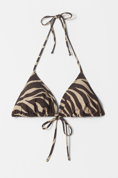 Halterneck Triangle Bikini Top