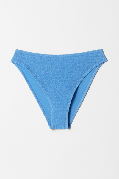 Textured High-Waist Bikini Briefs