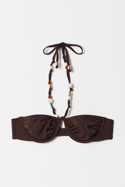 Beaded Balconette Bikini Top