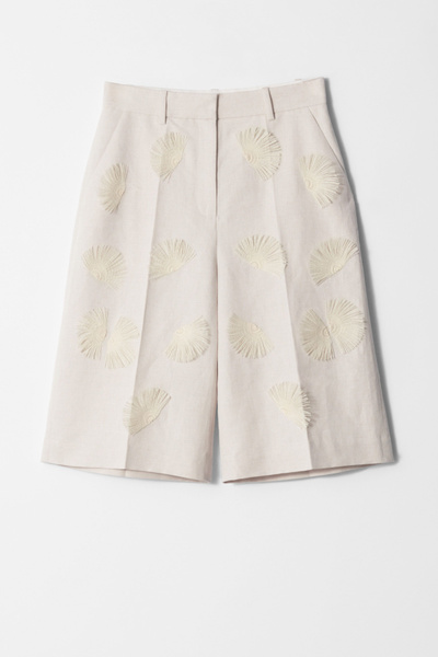 Linen-Blend Bermuda Shorts