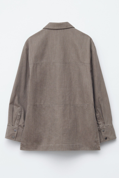 Embroidered Shirt Jacket