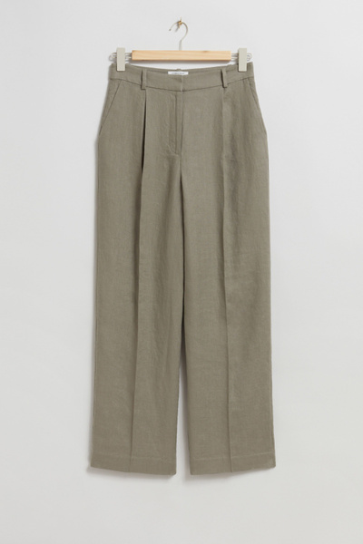 Wide Linen Trousers