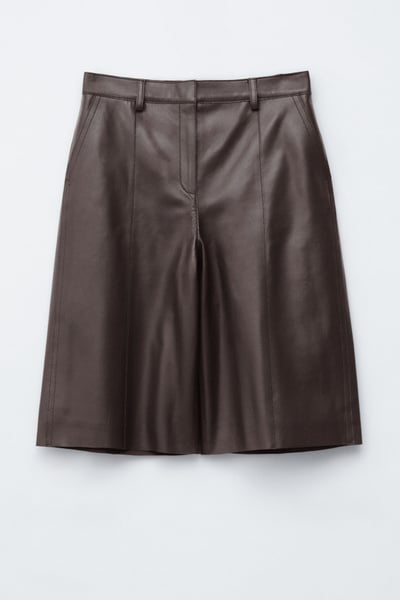 Nappa Leather Bermuda Shorts
