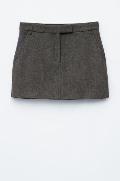 Wool Mini Skirt