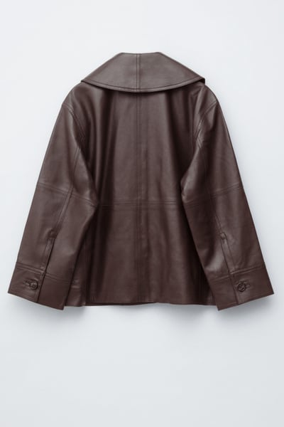 Boxy Nappa Leather Jacket