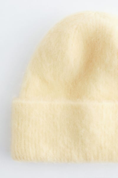 Mohair-Blend Brushed Beanie