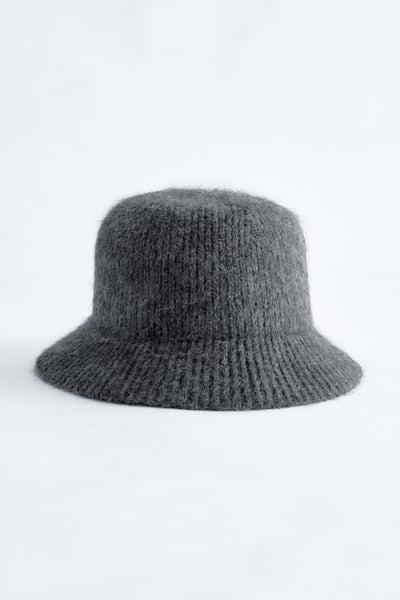 Brushed Knitted Bucket Hat