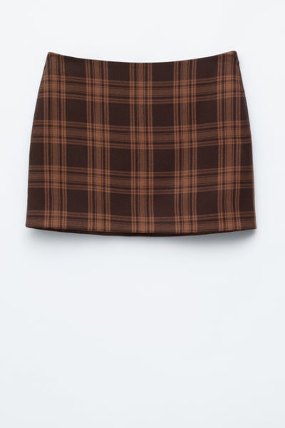Checked Mini Skirt