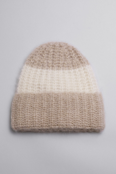 Striped Alpaca-Blend Beanie