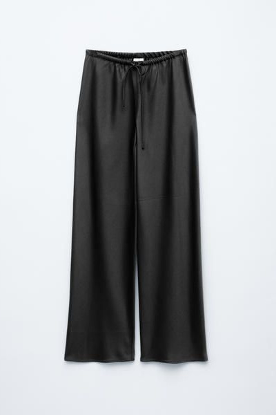 Drawstring Satin Trousers