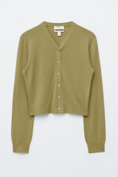 Cropped Cashmere Cardigan