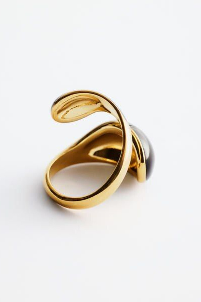Double-Twist Sculptural Ring