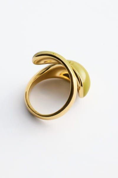 Double-Twist Sculptural Ring