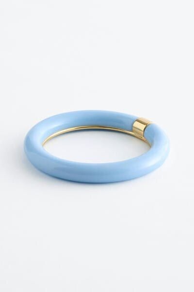 Contrast Metal Resin Bangle