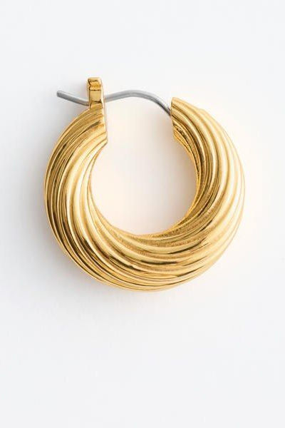Fluted Hoop Earrings