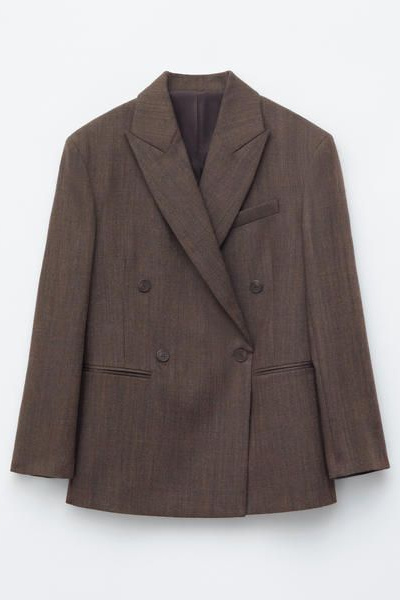 Double-Breasted Wool Blazer