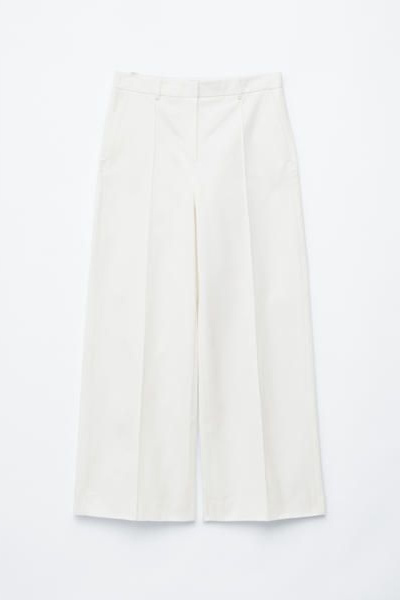 Press-Crease Cotton Trousers
